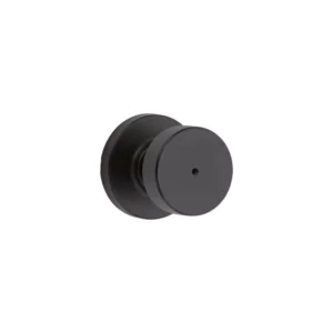 Kwikset Pismo Privacy Door Knob Matte Black Interior Bed & Bath