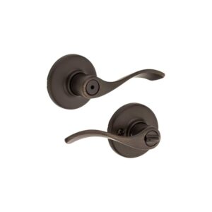 Kwikset Venetian Bronze Bed/Bath Balboa Privacy Door Lever