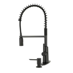 Moen Nori Kitchen Faucet Matte Black Pre Rinse Spring Pulldown